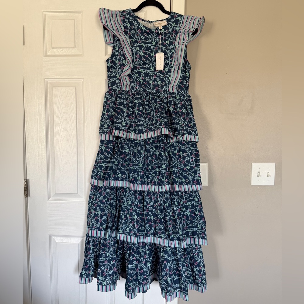 Simply Southern Floral Ruffle Tiered Maxi Dress New NWT Cottagecore